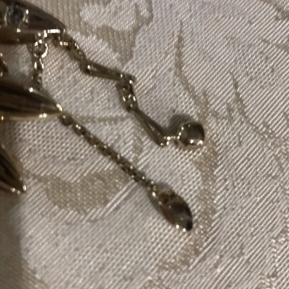 Large Christian Dior Crystal Pink & Black Stone Pendant - Picture 9 of 12